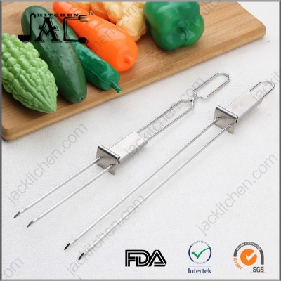 Premium Double Pronged Stainless Steel Bbq Skewers